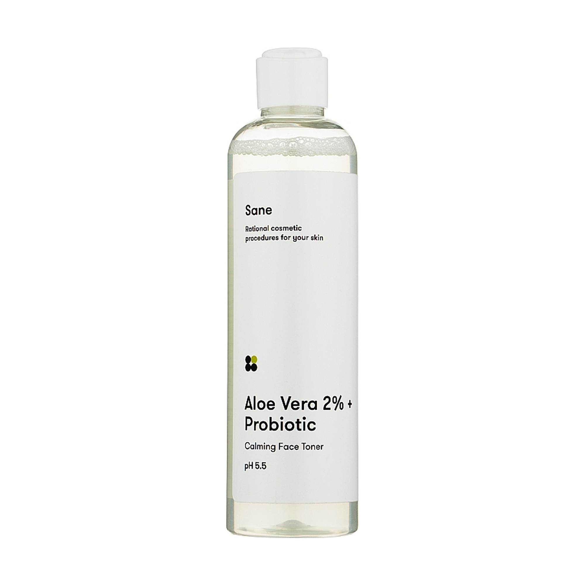 Заспокійливий тонік для обличчя Sane Aloe Vera 2% + Probiotic Calming Face Toner, 250 мл